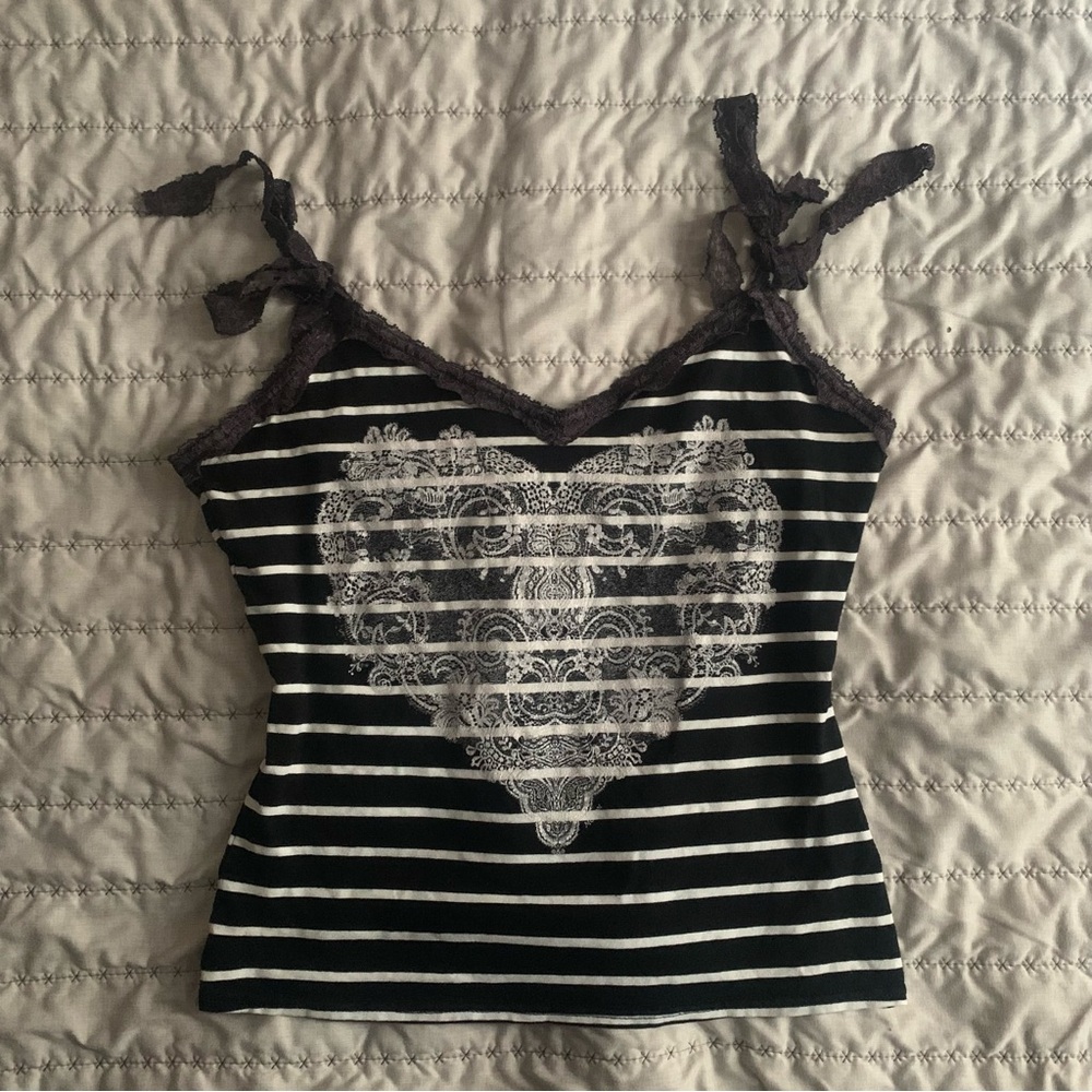 Morgan De Toi striped tie top